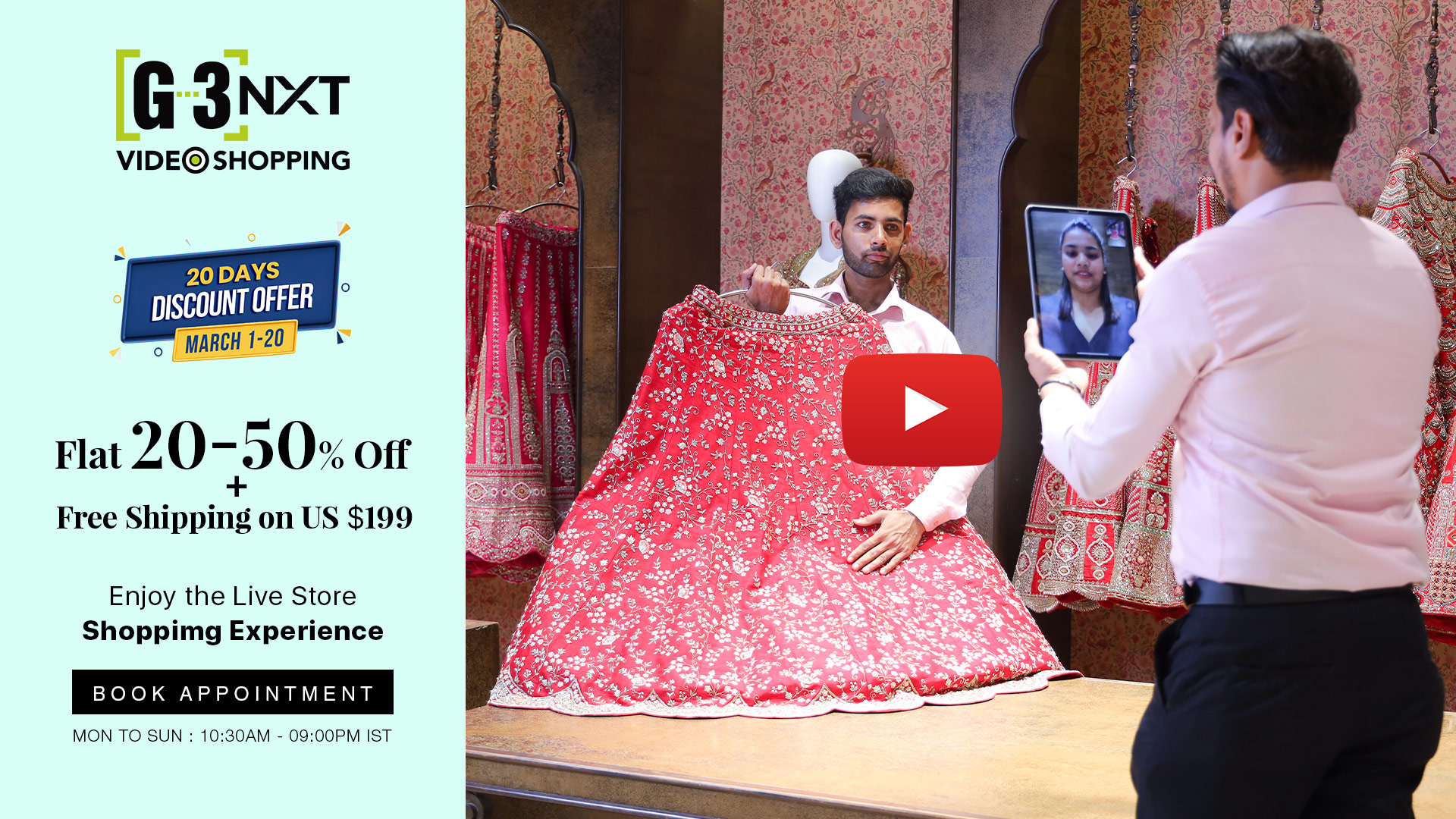 Women clothes - Shop via video call with G3NXT Video Shopping